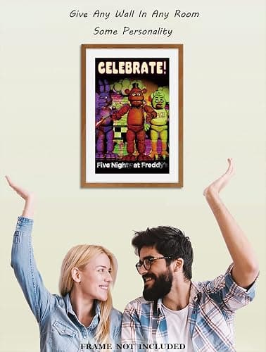 FatCat Wall Graphics Five Nights at Freddy's Wall Poster - Unframed Matte 12 x 18 inch (30cm x 46cm) - Red, Yellow, Blue Cartoon - Bedroom, Living Room thumbnail 9