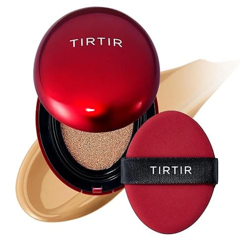 TIRTIR Mask Fit Red Cushion Foundation | Full coverage, Weightless, Skin fit, Satin Glow Finish, Korean Makeup BB Foundation, beauty, Tattoo cover up, Buildable (#29N Natural Beige, 0.63 Fl Oz) - Image 1