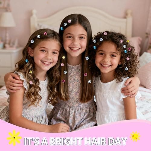 kidzkube Hair Gem Stamper Kit, Bling Hair Jewels for Girls Toys, Hair Styling Tool with Reusable Shining Diamonds, Birthday Gifts Toys for Girls Ages 3 4 5 6 8-12 (Purple) thumbnail 4