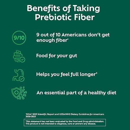 Benefiber Daily Prebiotic Fiber Supplement Powder for Digestive Health, Unflavored -124 Teaspoons (8.7 Ounces) thumbnail 4