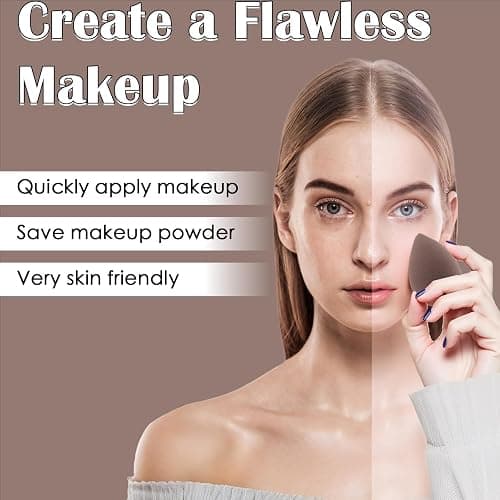 GZIXBDA Makeup Brush Set, 48Pcs Makeup Tool Set Premium Synthetic Foundation Concealers Powder Eye Shadows Makeup Brushes Kit for for Beginner Professional, Brown thumbnail 7