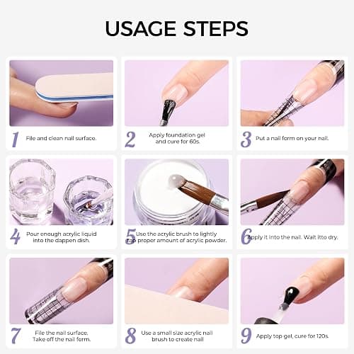 VANSISOS Professional Acrylic Nail Kit: Acrylic Set for Beginners with Everything for Nail Extensions thumbnail 7