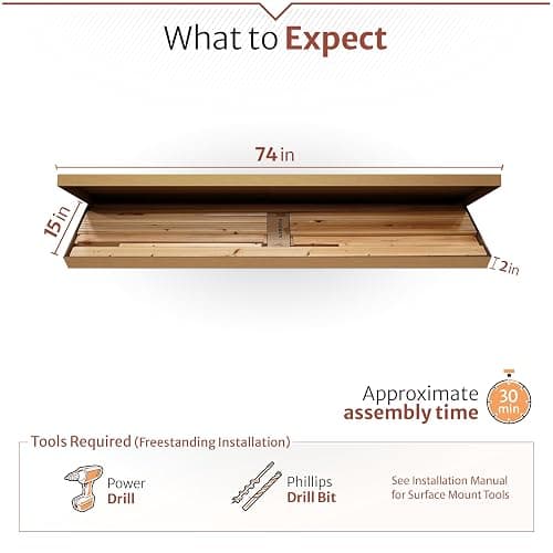 6.1ft H x 3ft W (1 Panel) Freestanding or Surface Mounted Enclo Tiaga Privacy Screen, Wood Privacy Fence Screen, Outdoor or Indoor Decorative Panel, Great for Balcony, Patio, Deck, EC18030 thumbnail 7