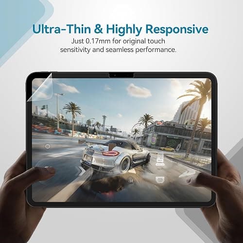 Penstudio Paper-Feel Screen Protector for iPad Air M2 11 Inch, Anti-Glare Matte PET Film for Drawing & Note-Taking, Paper-like Texture, Anti-Fingerprint, Fast Response,iPad Air M2 11 Inch Accessories thumbnail 5