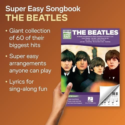 The Beatles - Super Easy Songbook | 60 Classic Songs for Beginner Piano Players | Easy Piano Sheet Music for Students Teachers and Fans | Simple Melodies Chord Diagrams and Note Names thumbnail 7