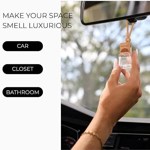 Bright Spot 120 Day Car Air Freshener - Long Lasting Citrus, Bergamot, Woods, Amber Scent for Auto and Home - Non-Toxic Refillable Hanging Diffuser thumbnail 7