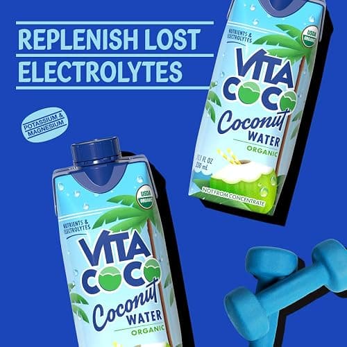 Vita Coco Coconut Water, Pure Organic | Refreshing Coconut Taste | Natural Electrolytes | Vital Nutrients | 11.1 Oz (Pack Of 12) thumbnail 4