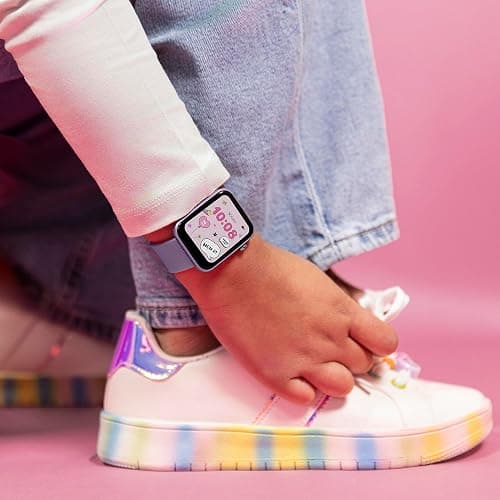 Tikkers Smart Series 13 Smart Watch and Lilac Silicone Strap Set thumbnail 3