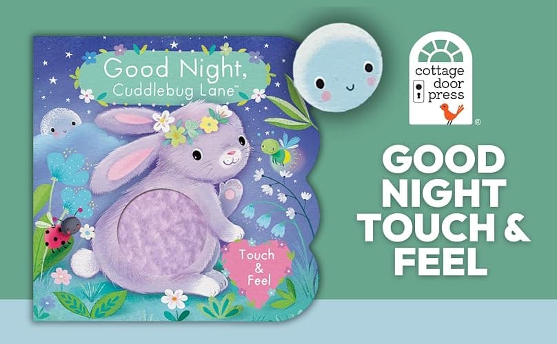 Touch and Feel: Good Night, Cuddlebug Lane: Baby & Toddler Sensory Board Book thumbnail 2