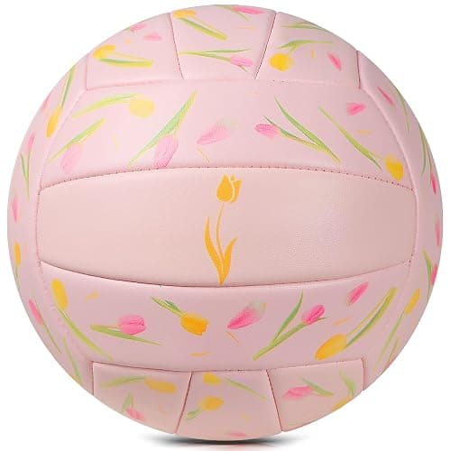 PECOGO Volleyball Size 5 PU Leather Soft Indoor Outdoor Volleyballs Sports Training Game Play Ball for Beginner, Teenager, Adult, 8.2 thumbnail 2