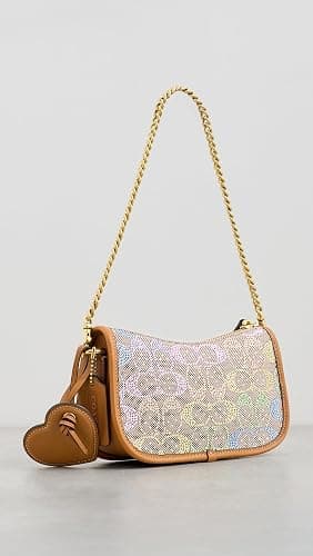 COACH Women's Crystal Jacquard Swinger Bag 20 with Chain thumbnail 3