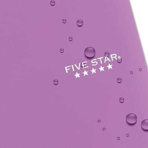 Five Star Spiral Notebook + Study App, 5 Subject, College Ruled Paper, 8-1/2" x 11", 200 Sheets, Fights Ink Bleed, Water Resistant Cover, Amethyst Purple (38748) thumbnail 8