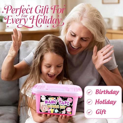 ZiZa Nano Tape Bubble Kit for Kids, Nano Tape Squishy Maker Making Kit, Birthday Arts and Crafts Toys Gifts for Girls, Kids Toys for Girls 4-6 6-8 7-8 8-10 10-12 thumbnail 3