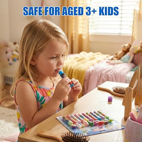 Toy Story 10 Piece Plant Based Lip Balm with Bonus Toppers, Makeup Set for Girls, Boys, Toddlers, Perfect for Gift-Giving, Sleepovers, for Kids, by Townley Girl thumbnail 6