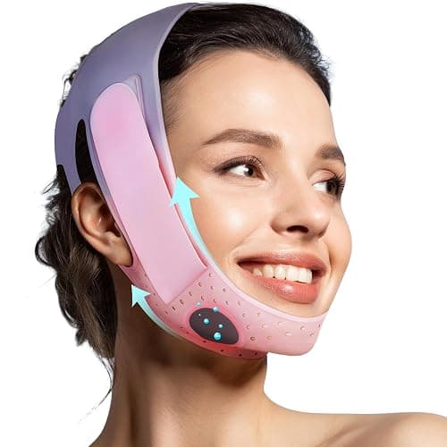 V-Line Mask Chin Up Mask V Shaped Face Mask Chin strap, Soft Silicone Chin Strap V Line Lifting Mask for Women,Jaw Exerciser - Image 1