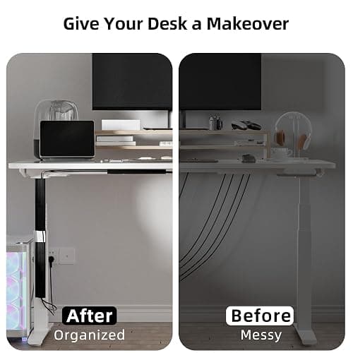 YECAYE 94.2in Cable Management, Cord Organizer, Adhesive Mount Under Desk Cord Hider, Cable Hider, No-Drill Wire Organizer for Home Office Desk Organization, Baby proofing, Black thumbnail 7