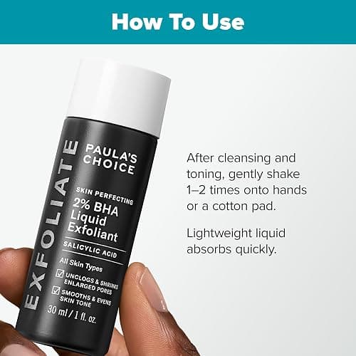 Paula's Choice SKIN PERFECTING 2% BHA Liquid Exfoliant with Salicylic Acid, Facial Polish for Enlarged Pores, Wrinkles & Fine Lines, Suitable for Blackhead-Prone Skin, Fragrance-Free thumbnail 2