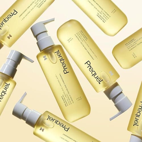 Prequel Skin Cleansing Oil - Face Makeup Remover Double Cleanser With Cica | Cleansing Oil Face Makeup Remover With Cica And Rice Bran Oil, Double Cleansing Oil Cleanser, Non Comedogenic Gentle Formula thumbnail 9