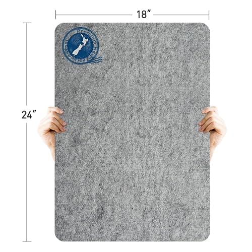 ZOMONETI 24" x 18" Wool Pressing Mat 100% New Zealand Felted Wool Ironing Mat Pad Blanket for Quilter, Sewing, Quilting Supplies and Notions thumbnail 2