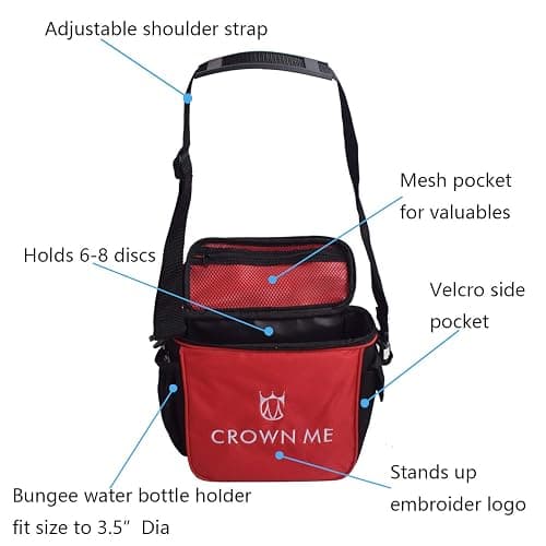 CROWN ME Disc Golf Starter Set,Disc Golf Set with 6 Discs, 1 Marker,1 Towel and Starter Disc Golf Bag Fairway Driver thumbnail 3