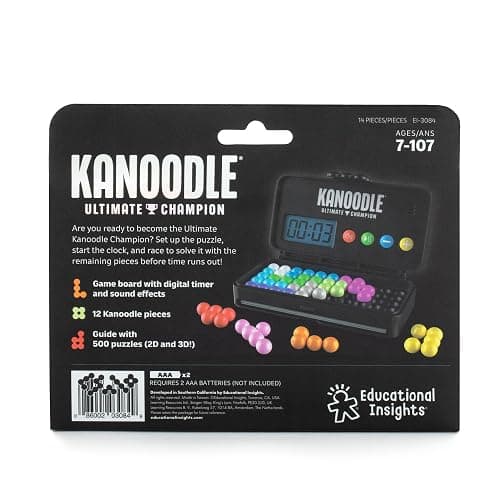 Educational Insights Kanoodle Ultimate Champion - 3D Brain Teaser Puzzle with Timer, Handheld Travel Games & Toys for Single Player, Challenging Logic Puzzles & Gifts for Kids, Teens & Adults Ages 7+ thumbnail 8