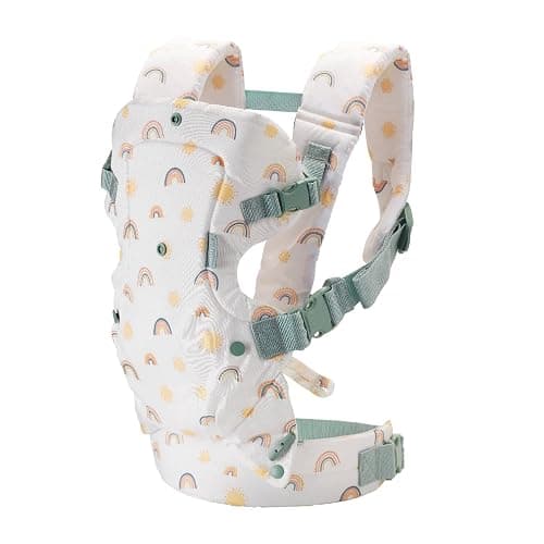 Infantino Flip 4-in-1 Convertible Baby Carrier, Adjustable, Ergonomic Babywearing, Registry Essential, Baby Carrier for Newborn to Toddler, Rainbow thumbnail 8