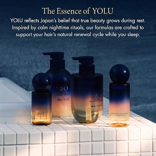 YOLU Hair Oil Frizz Control - Heat Protectant Hair Serum - Japanese Overnight Treatment for Damaged Dry Hair - Silicone Free Damage Repair - 2.7 fl oz thumbnail 7