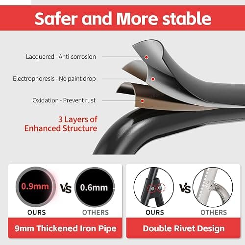 Step Ladder Foldable Folding Stool - for Home Adults Kitchen 3 Stepping Extension Tall Heavy Duty with Handrails - Closet Stepstool Stair Ladders Extendable Stepladder for Indoor House 800Lbs thumbnail 4