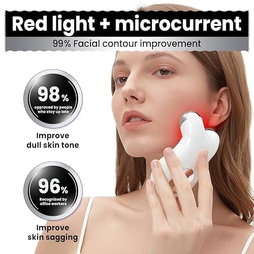 Microcurrent Facial Device,Latest Red Light Technology，Enhances The Ability to Lift The Face and Tighten The Skin，Facial Wrinkle Equipment，Smart Photon Micro-Current Device, Model:EP-300. thumbnail 2