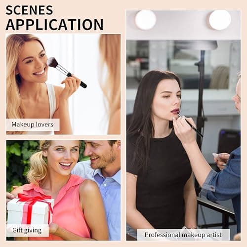 DUcare Pennelli Make Up Set 15Pcs Pennelli Trucco Professionali Set di pennelli da trucco con del sacchetto Case thumbnail 7