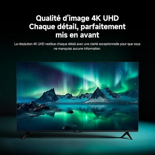 XIAOMI TV F 65, 165 cm (65 Pouces), 4K UHD, Smart TV, Fire TV, Contrôle Vocal Alexa, HDR10, MEMC, Mode Game Boost 120Hz, 2Go+32Go, Compatible avec AirPlay thumbnail 3