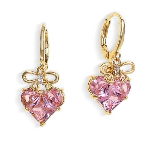 Sonateomber Gold Silver Small Hoop Dangle Earrings for Women, Trendy Dainty Rhinestone CZ Dangling Prom Wedding Leaf Flower Snowflake Butterfly Starfish Fashion Jewelry Gift - Image 1