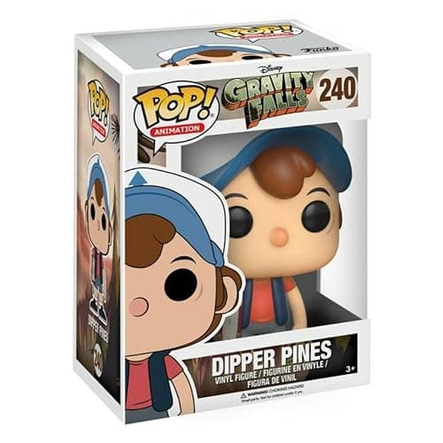 Funko Gravity Falls POP! Animation Dipper Pines Vinyl Figure #240 [Regular Version], Styles May Vary, Multicolor, Standard (12373) thumbnail 3