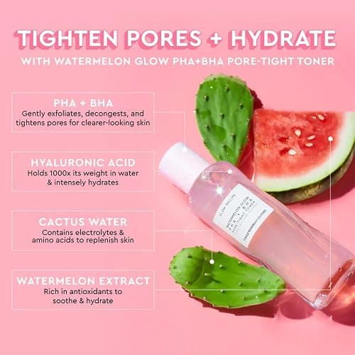 Glow Recipe PHA + BHA Face Toner - Korean Skin Care Pore Minimizer & Gentle Facial Exfoliator for Tightening, Hydrating & Exfoliating - Glycerin, Watermelon & Cactus Water (150ml) thumbnail 2