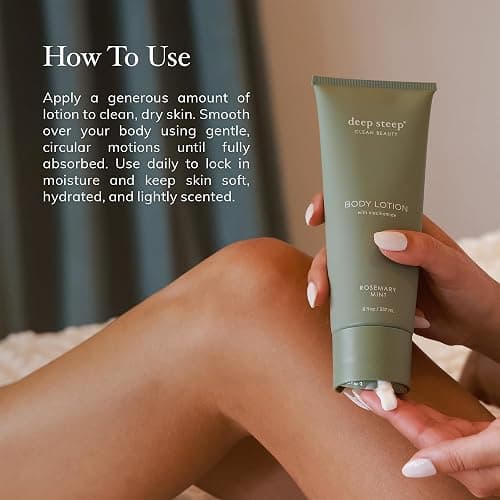 Deep Steep Body Lotion, Brown Sugar Vanilla, 8 oz – Moisturizer with Coconut Oil, Shea Butter, Argan Oil, Aloe Vera & Niacinamide – Vegan, Clean Beauty, Daily Skin Hydration thumbnail 6