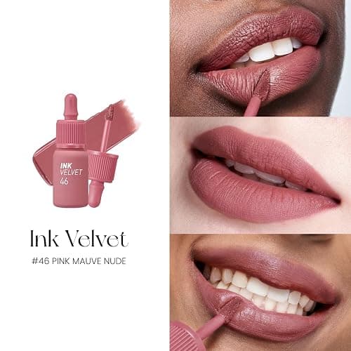 Peripera Ink the Velvet Lip Tint - High Pigment Color, Longwear, Weightless, Not Animal Tested, Gluten-Free, Paraben-Free (046 PINK MAUVE NUDE) thumbnail 4