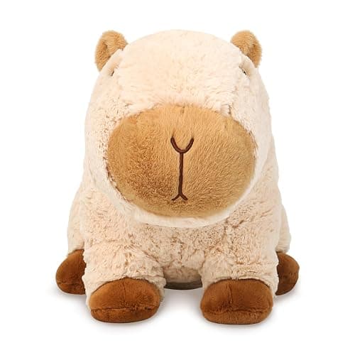 Riuhot Cute Capybara Plush Pillows Kawaii Soft Capybara Stuffed Animals Capybara Plushie Birthday for Kids(9in) thumbnail 3