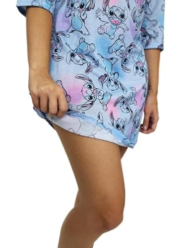 Disney Lilo & Stitch Women's 3/4 Sleeve Dorm Nightgown Pajamas thumbnail 4