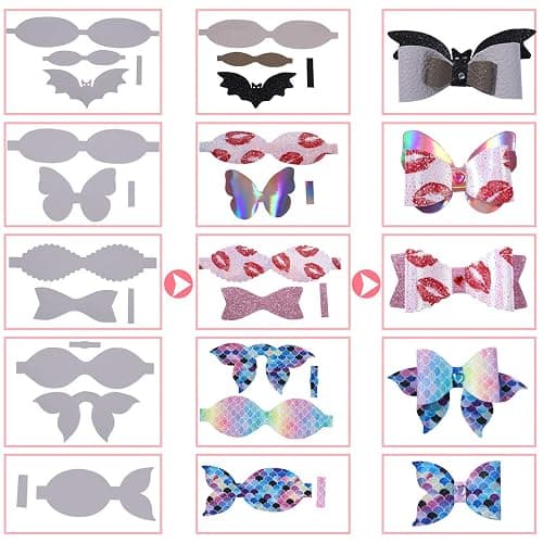 LITCHI Leather Bow Making Kit, Faux Leather Bow Kit, Faux Leather Bow Making Kit thumbnail 6