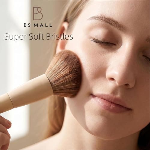 BS-MALL Professional Makeup Brush Set with Travel Case, Soft Synthetic Face & Eye Brushes for Foundation, Concealer, Powder, Blush & Eyeshadow for Beginners, Beauty Enthusiasts & Makeup Artists 18PCS thumbnail 2