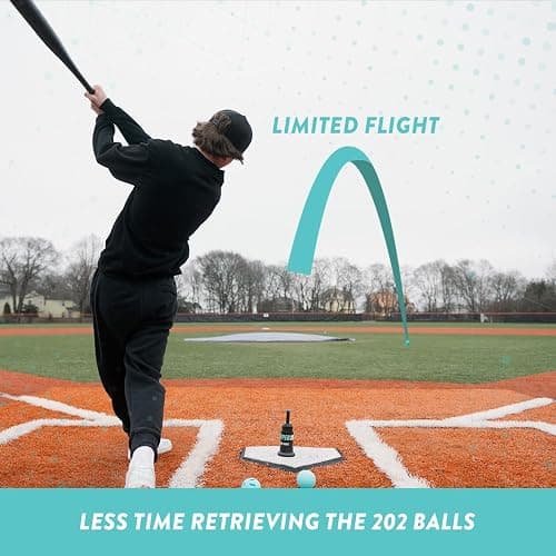 Bandit Sports Baseball Training Tee Popper 202, Hitting Tee for Perfect Swings, Batting Machine for Practicing Hitting Without a Pitcher (202 Popper Balls Not Included), Black thumbnail 4
