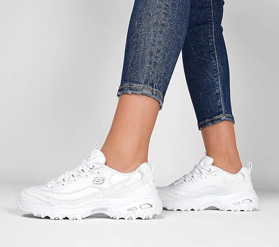Skechers Womens D'Lites Fresh Start Memory Foam Lace-up Sneaker thumbnail 3