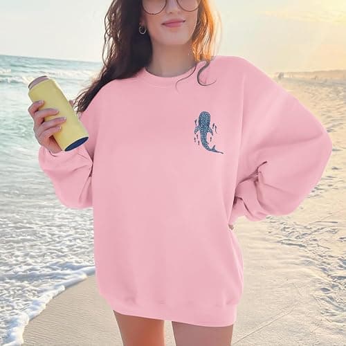 Sulayesh Christian Whale Shark Sweatshirts for Women Jesus God Bible Verse Hoodie Religious Faith Graphic Long Sleeve Shirts thumbnail 5