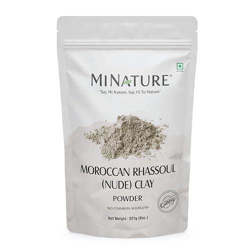 Mi Nature Moroccan Rhassoul Nude (Ghassoul) Clay Powder 227g (8oz) |Premium Face Mask & Hair Cleanser | DIY Cosmetics |Skin & Hair Care - Image 1