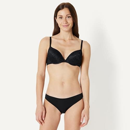 Amazon Essentials Women's Padded Underwire Lace Push-Up Bra, Pack of 2 thumbnail 5