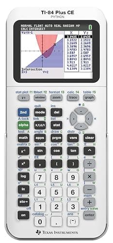 Texas Instruments TI-84 Plus CE Color Graphing Calculator, Bright White thumbnail 2