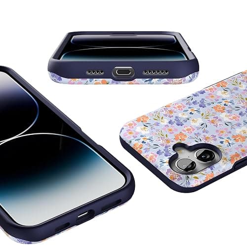 Casely iPhone 16 Plus Case | Poppy Meadows | Pastel Floral | Bold Protective Design | Compatible with MagSafe thumbnail 3