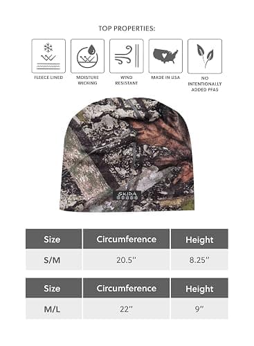 Skida Women and Men's Stretch Fit Fleece Lined Beanie Ski Hat - Performance Lightweight Fabric, Ideal for Winter Sports thumbnail 2