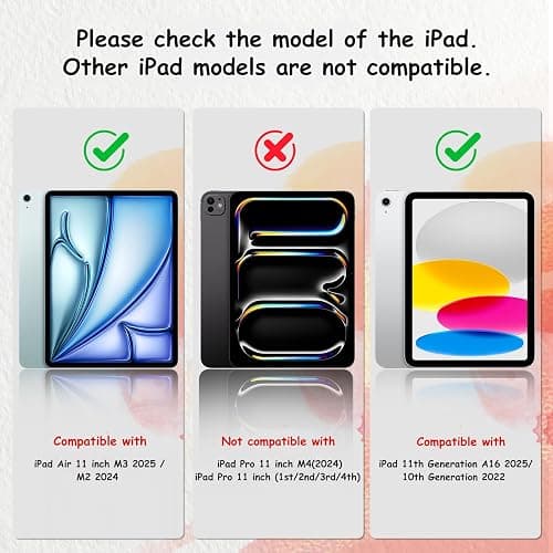 bersem 2-Pack Paperfeel Screen Protector for iPad A16 11th/10th Generation (11/10.9 Inch, 2025/2022) & iPad Air 11 Inch M3 2025/M2 2024, Matte PET Film, Anti-Glare, Case Friendly, EZ Kit thumbnail 2