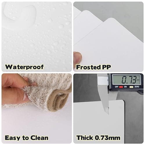 20 Pcs Vinyl Record Dividers, 31.5x34cm Plastic Record Divider with Tabs, Reusable LP Organizers DIY Blank Album Vinyl Separators for 33 RPM LP Organization, White - White thumbnail 4